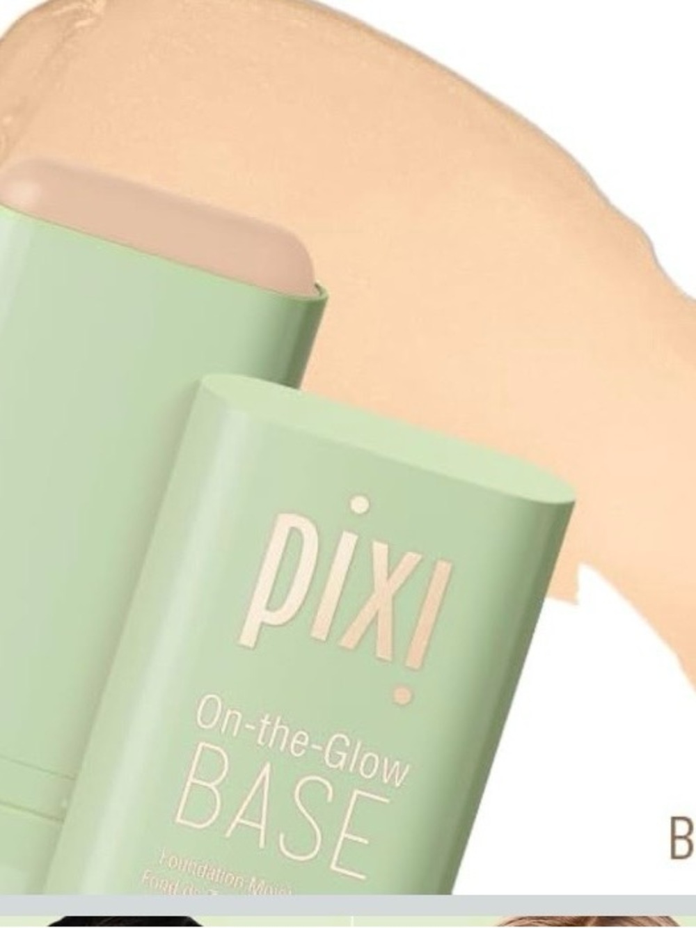 Pixi On-the-Glow Base Stick in Light Beige with Mint Green Packaging